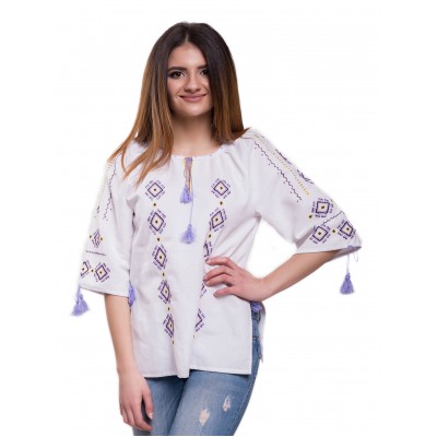 Embroidered Blouse "Loveliness" handmade